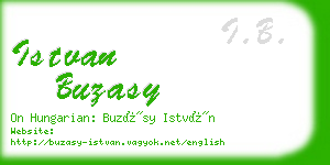 istvan buzasy business card